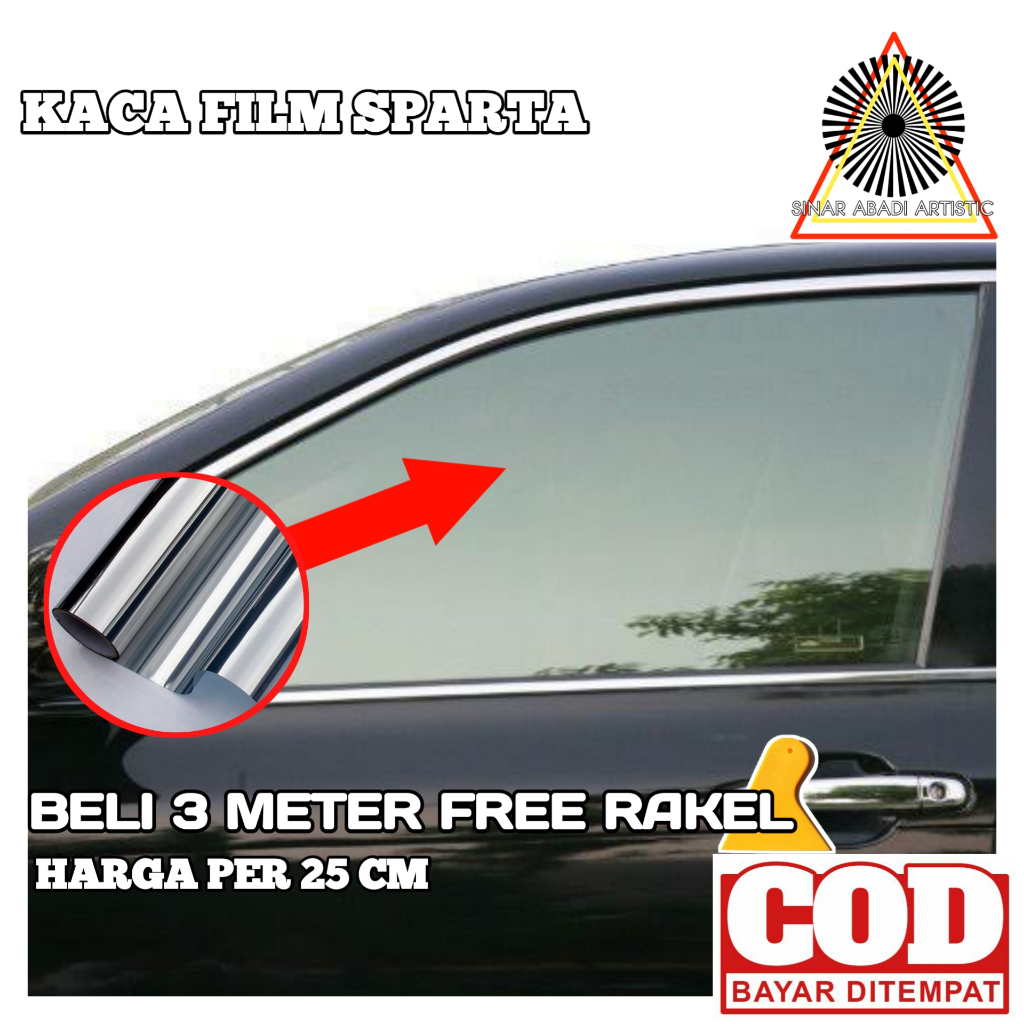 kaca film mobil sparta silver Kaca Film Mobil Riben Hitam Smoke