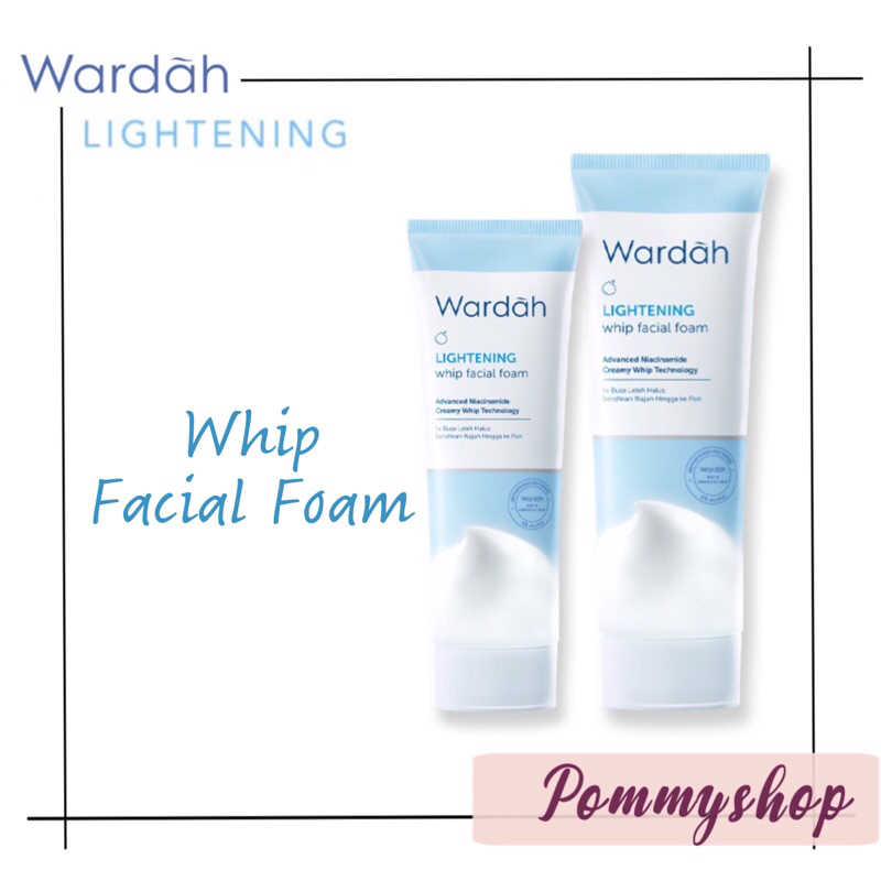 Wardah Lightening Whip Facial Foam 50ml &amp; 100ml | Pembersih Wajah Kulit