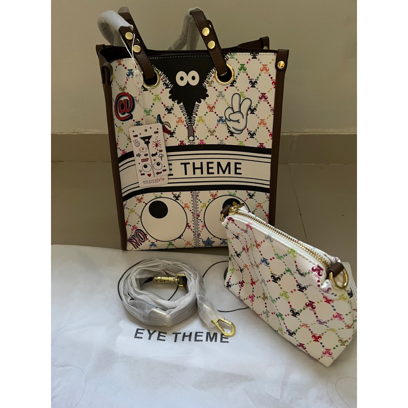 Tote Huer Eye Theme inc Mini Bag