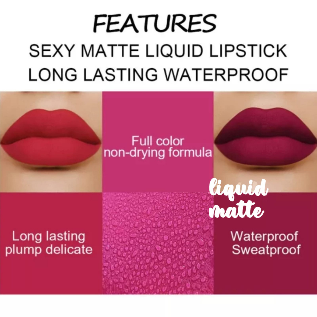 Lipstik DNM MATTE Liquid Lipstick Waterproof Long Lasting 1161 Kosmetik bibir