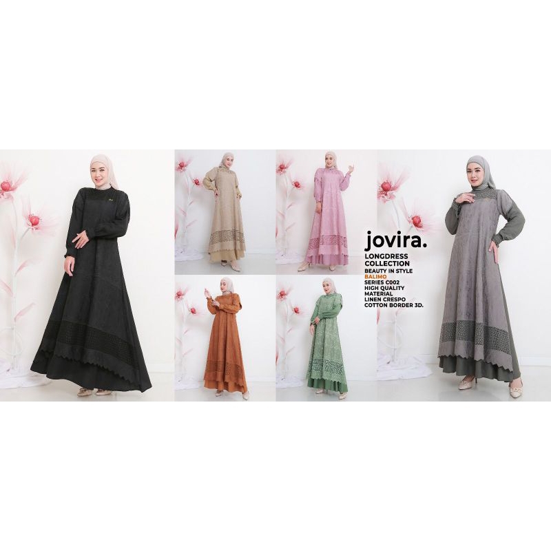 Gamis Dress wanita Terbaru Jovira long Dress by Balimo