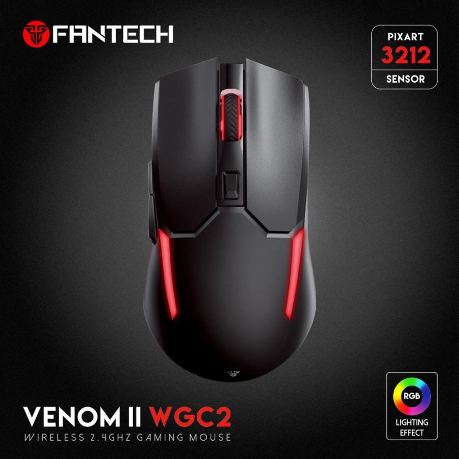 Fantech VENOM II WGC2 Wireless Mouse Gaming Rechargeable