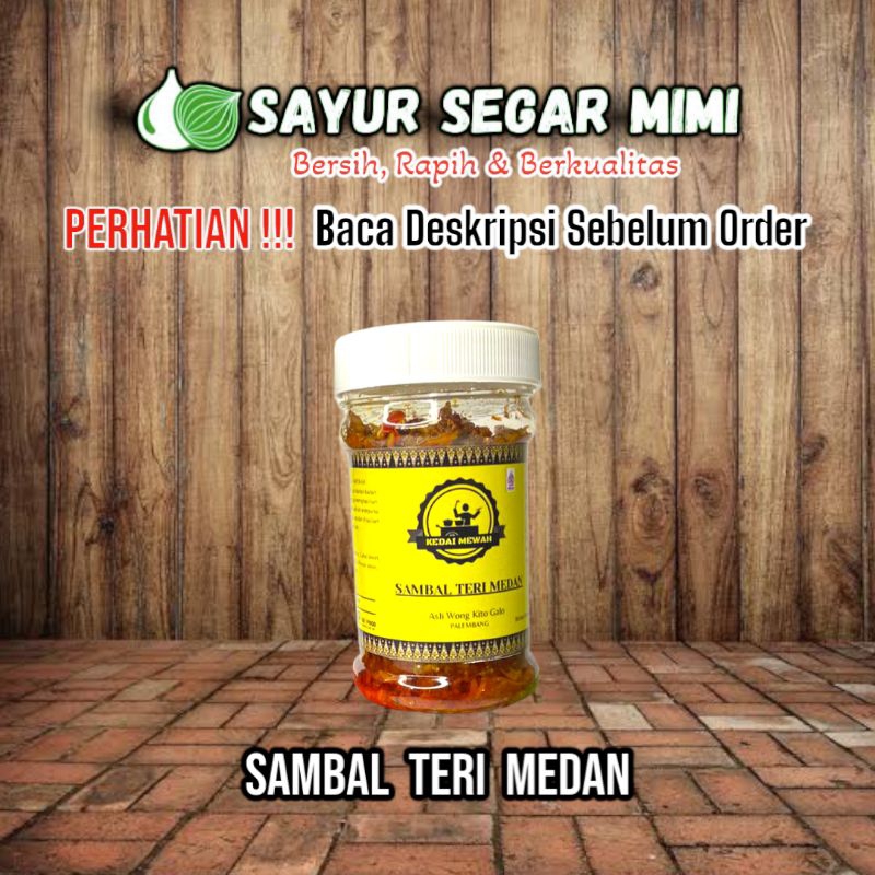 Kedai Mewah Sambal Teri Medan 1Botol - Sᴀʏᴜʀ Sᴇɢᴀʀ ♏ɪᴍɪ