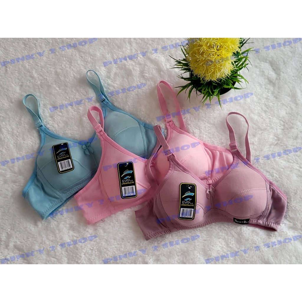 SPORTBRA REMAJA BH ABG POLOS TANPA BUSA SIZE 34 - 38