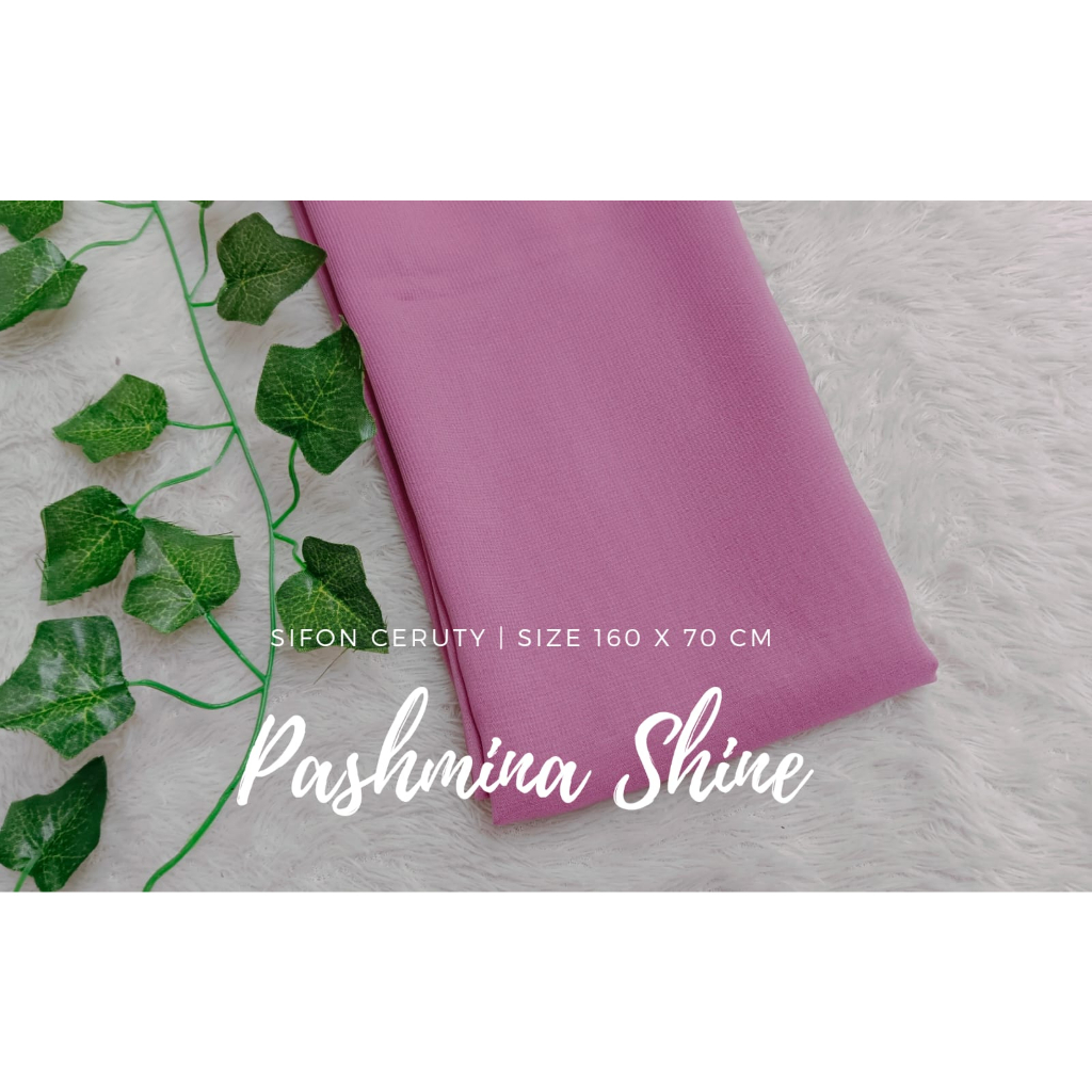 Pashmina Polos Polyester 160cm x 60cm Hijab Paris