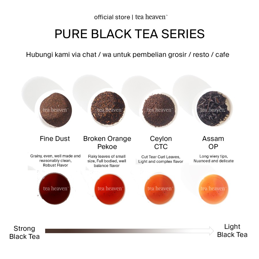 

RB22 Teh Hitam 1kg Fine Dust Milk Tea Teh Tarik Base Black tea 1 kilo