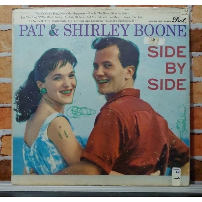 Vinyl Piringan Hitam 12 inch Pat And Shirley Boone - Side By Side