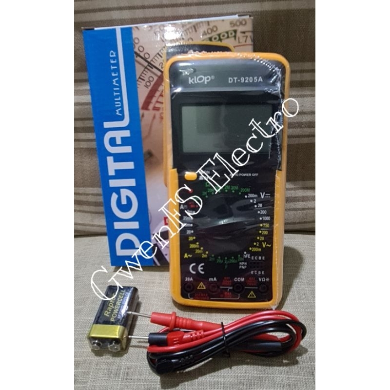 Multi Tester Digital DT9205A