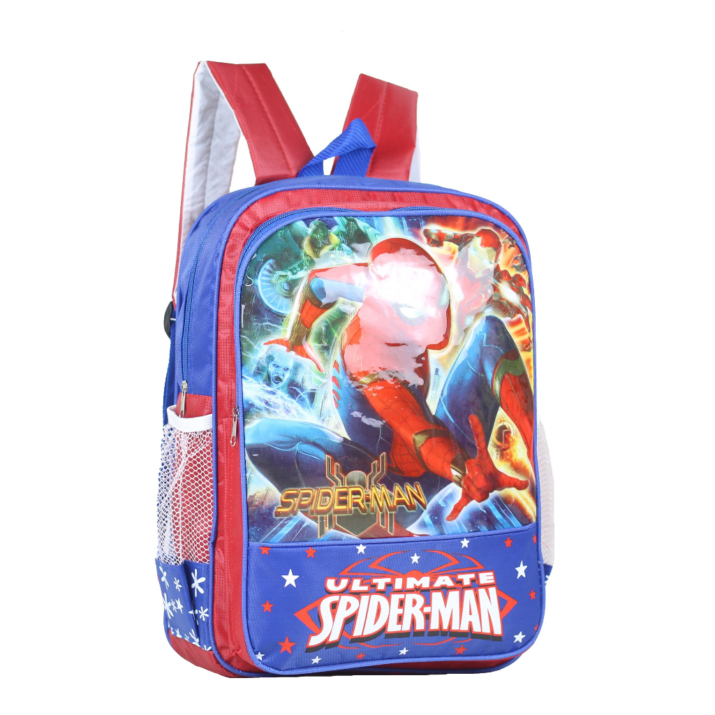 Tas Ransel Anak Spiderman TImbul 3d Emboss Impor Tas Ransel TK PAUD SD Muat Banyak Kapasitas Sedang Kuat Awet Tebal Tas Ngaji Les Piknik TPA TPQ