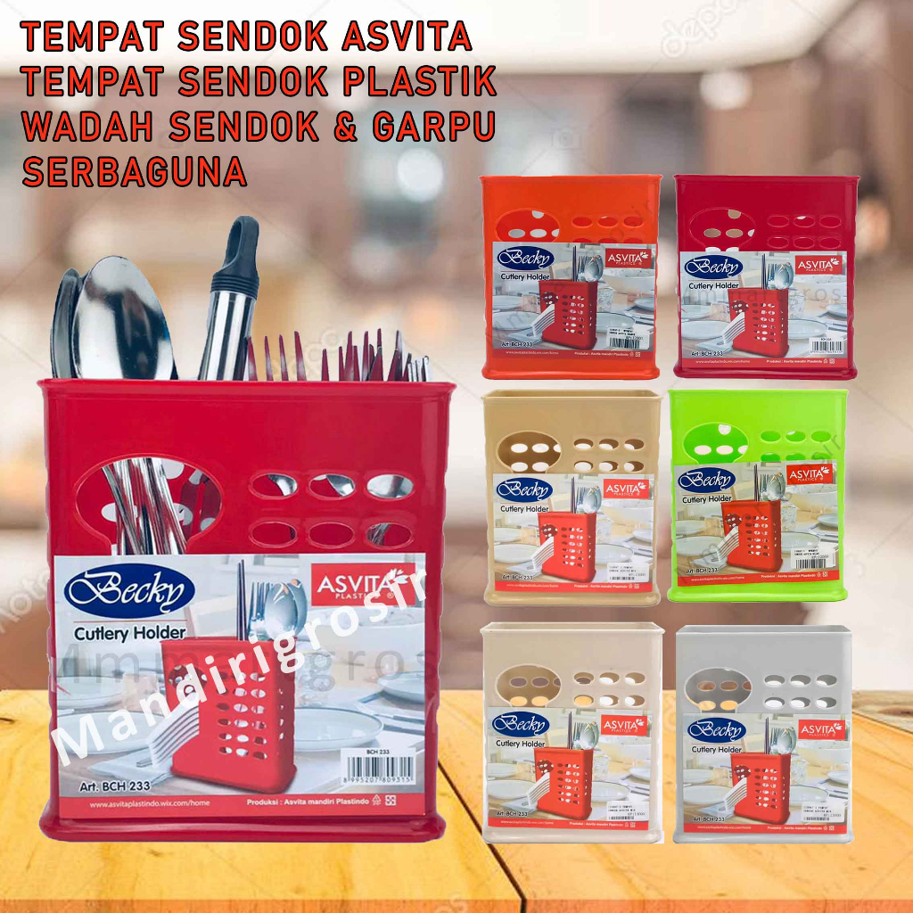 Tempat Sendok &amp; Garpu Becky* Tempat Sendok Asvita* Cutlery Holder* BCH-223