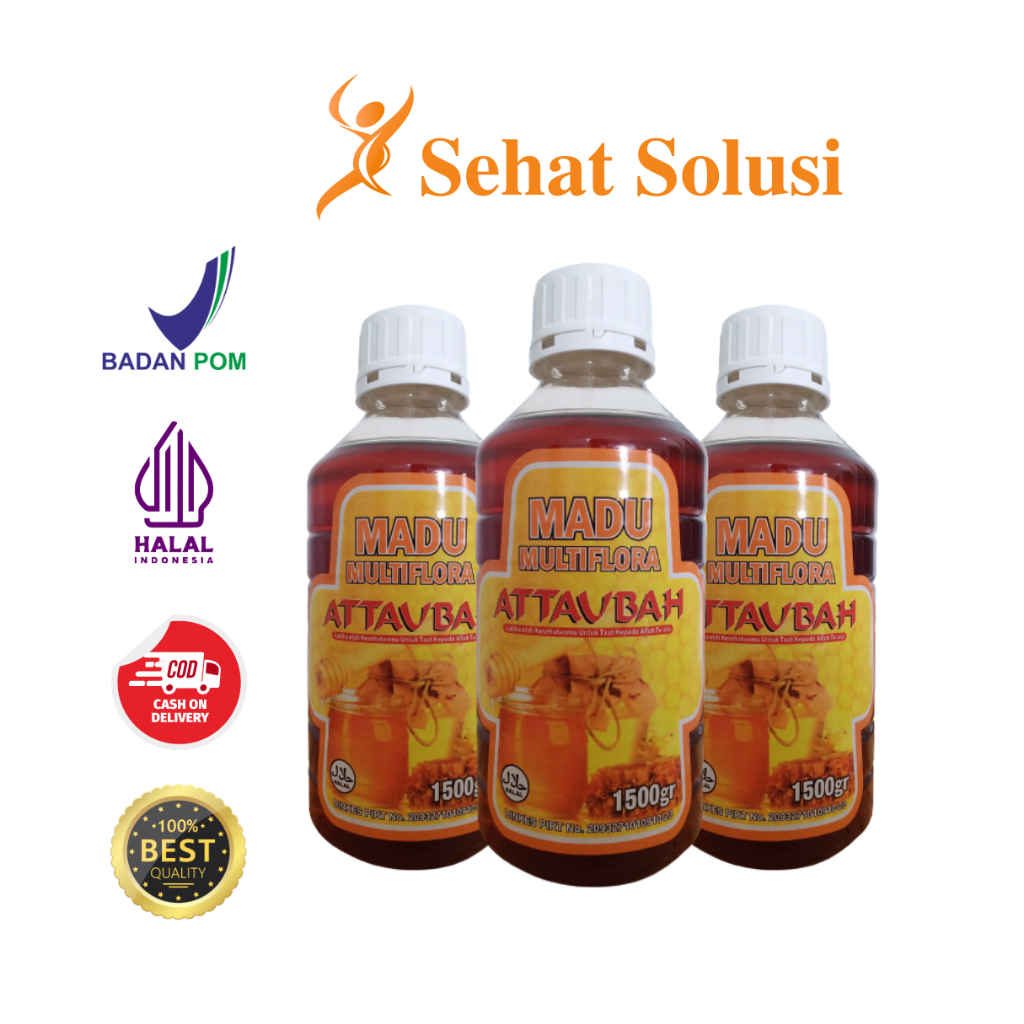 

Madu Multiflora Attaubah - Madu Murni Attaubah 1500gr - Menjaga Kesehatan Tubuh dan Daya Tahan Tubuh