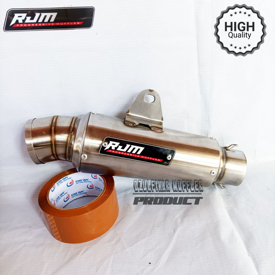 Knalpot rjm kompetisi short saringan full setengah stainles