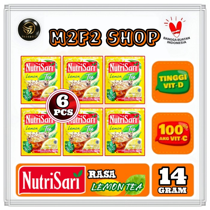 

NutriSari Minuman Serbuk Rasa Lemon Tea Sachet - 14 gr (Kemasan 6 Pcs)