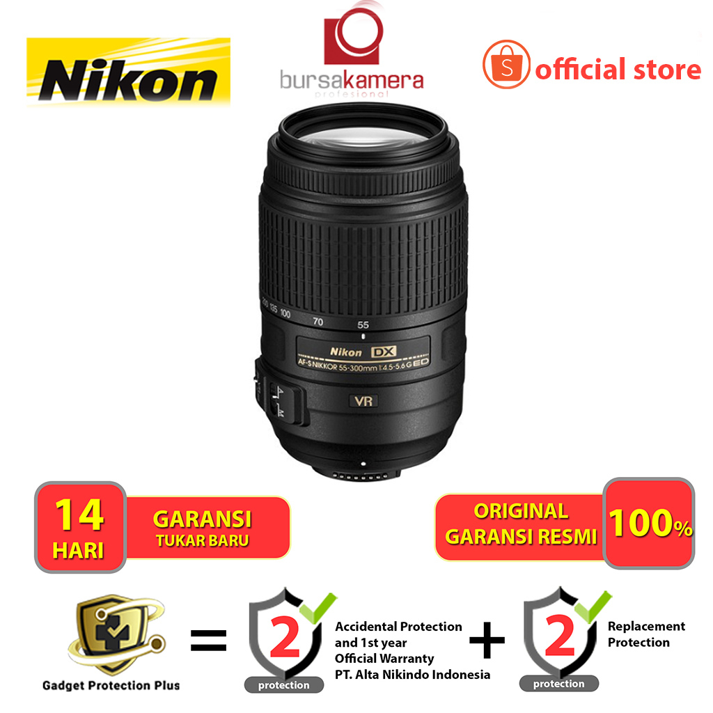 Nikon AF-S DX Nikkor 55-300mm F4.5-5.6G ED VR Lens