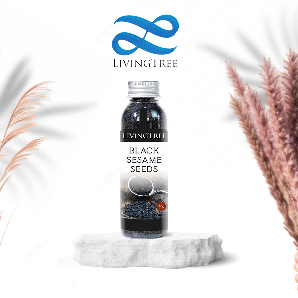 

Biji Wijen Hitam 60gr Black Sesame Seed Original LivingTree