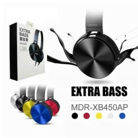 HEADSET HEADPHONE JBL MDR XB450 STEREO EXTRABASS