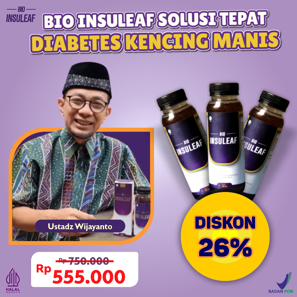 

BIO INSULEAF - Obat Herbal Solusi Diabetes Kencing Manis Kesemutan - Paket Sehat 3 Botol - Diskon 26%