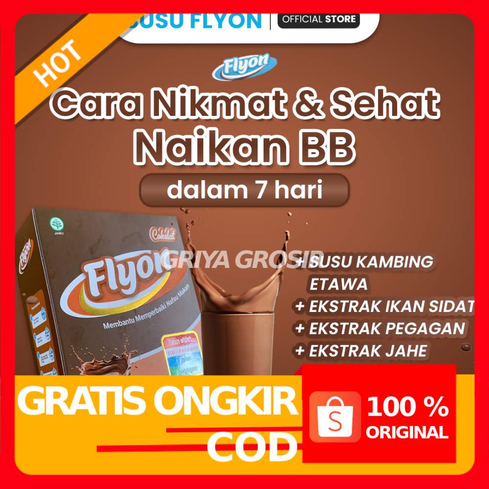 

Susu Flyon COKLAT Susu Penggemuk Badan Dan Penambah Nafsu Makan Original Vitamin Penggemuk Badan Herbal