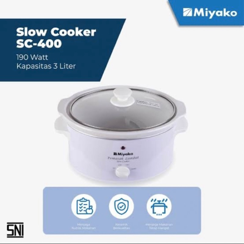 Miyako - Slow Cooker Miyako 3 Liter SC 400
