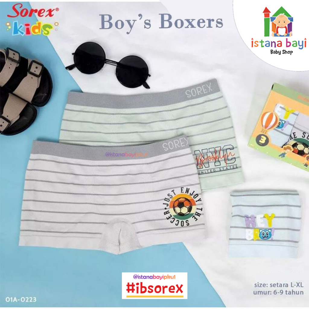 Sorex Boxer Anak Boy1 Pcs / Sorex Cd Kids B3810 - B3811 SOREX CD ANAK