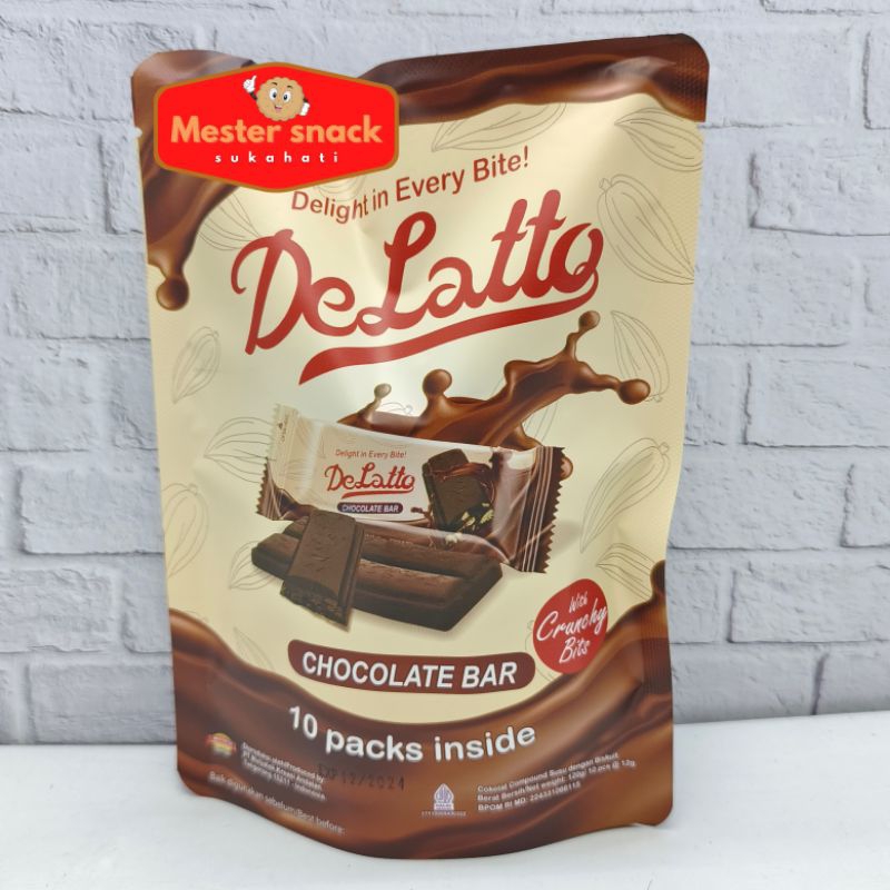 Delatto Chocolate Bar | Coklat Crunchy | Coklat Bar