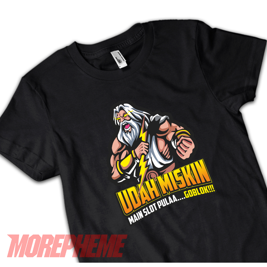 Kaos Slot Plesetan Kerja Bos Main Belum Tentu Gacor Viral Meme Original Morepheme