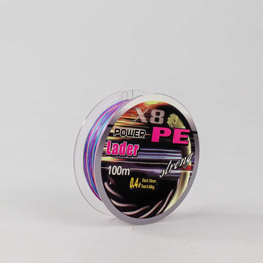 Senar Benang Tali Pancing Super PE 8 Braid Line 100 Meter Senar Pancing Kuat Material Serat Polyethylene Braided