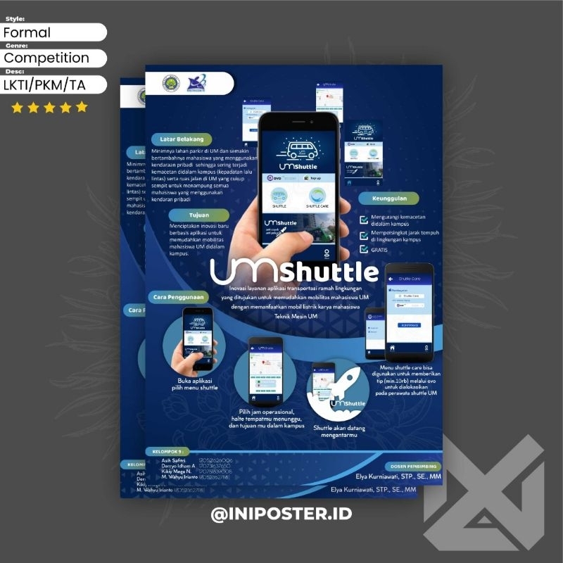 

DESAIN POSTER LOMBA PKM LKTI TUGAS AKHIR SEHARI JADI BISA REVISI