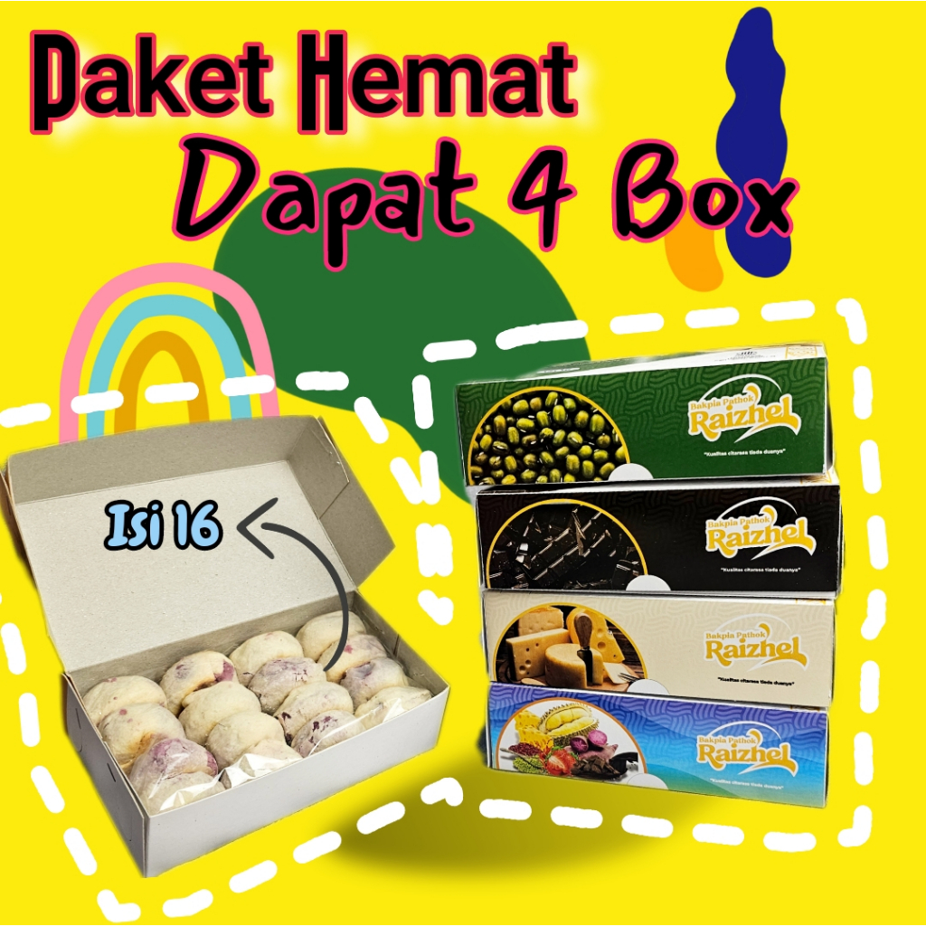 [ 4 BOX ] BAKPIA PATHOK ISI 16 KHAS JOGJA