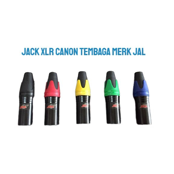 JACK XLR CANON TEMBAGA MALE MERK JAL