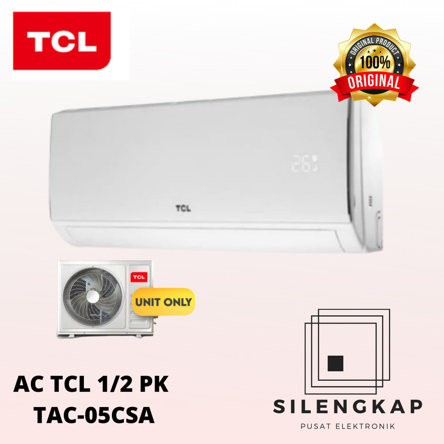 AC 1/2 PK TCL TAC-05CSA TAC05CSA 390 WATT SILENT MODE R410 TURBO COOL