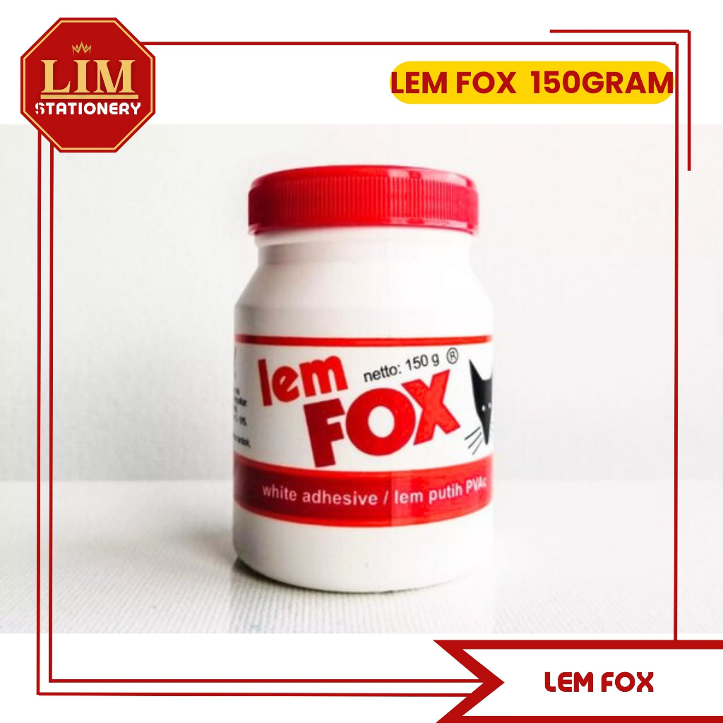 

LEM FOX 150GRAM PVAC/ LEM FOX PUTIH (PCS)