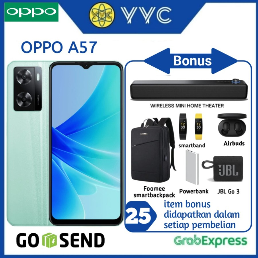 HP OPPO A57 RAM 4/64GB dan RAM 4/128GB - GARANSI RESMI