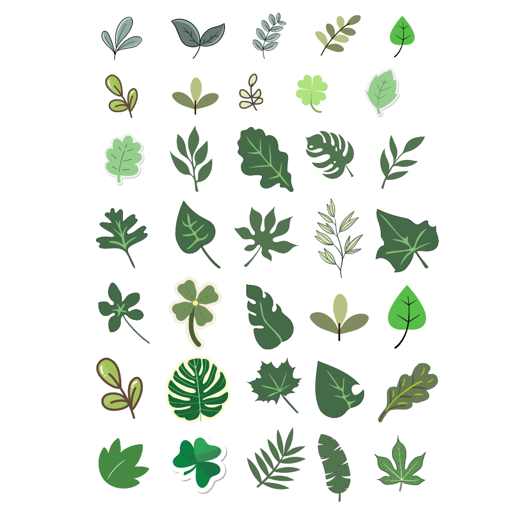 

Stiker Daun (cute leaves)