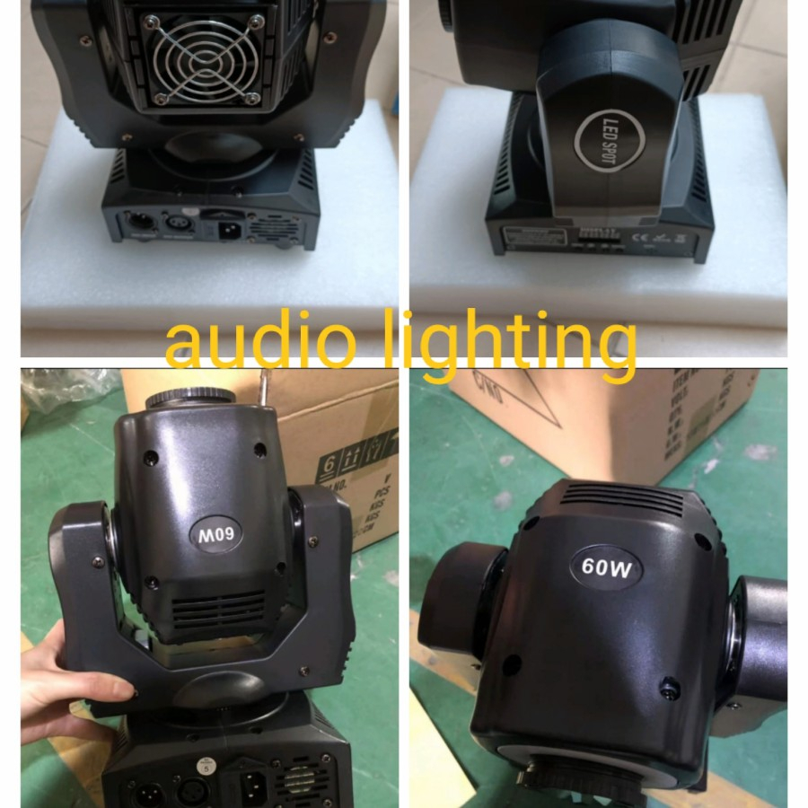 mini moving head led 60 watt gobo