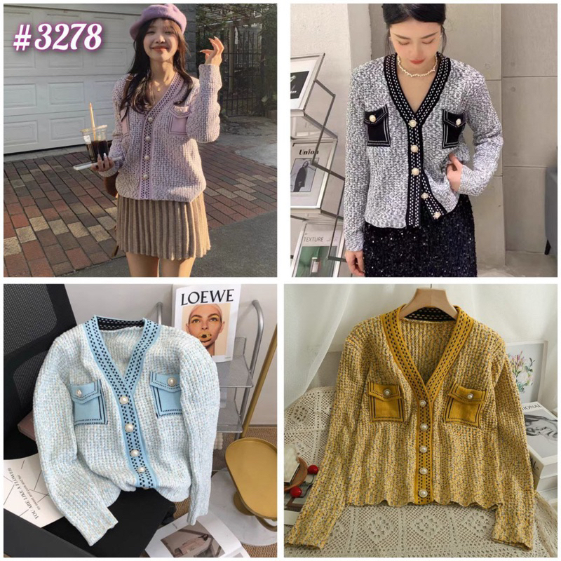 So Hyun Cardigan Knit Premium Import | Kardigan Korea Berkualitas | kardigan gemes pastel