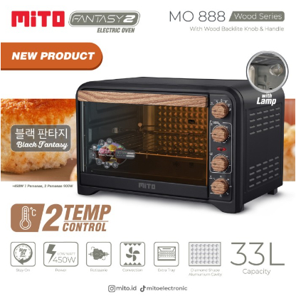 MITO Oven Listrik 33L Fantasy 2 MO-888 MO 888 Rotisserie Electric MO888 Fantasy2