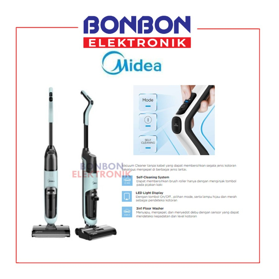 Midea Vacuum Cleaner Cordless MWD-X6 Deep Clean (VAKUM+PEL)