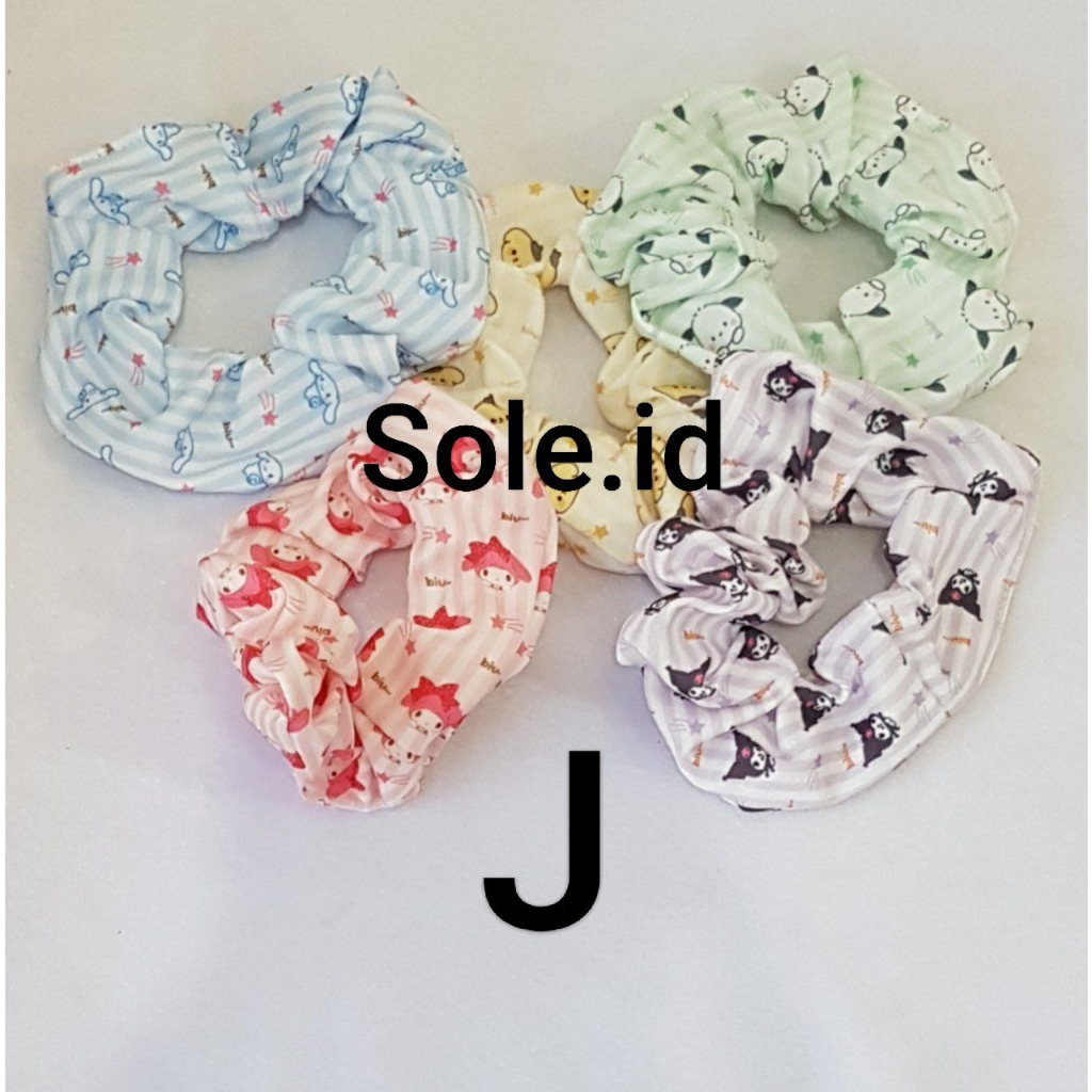 SCRUNCHIES IMPORT - KARET RAMBUT SCRUNCHIES