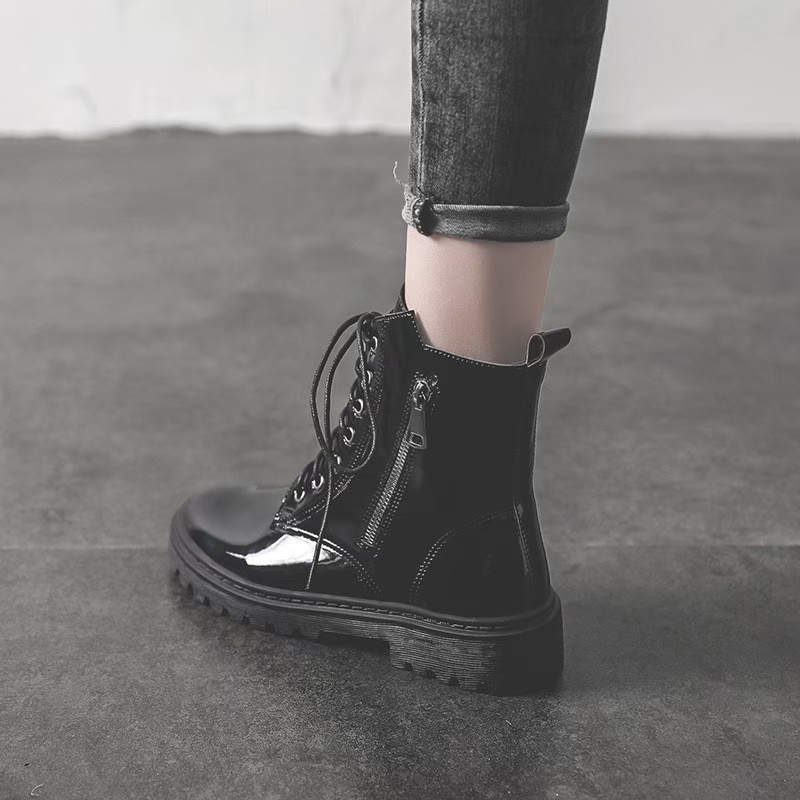 AVANCEID 1962 Sepatu Sneakers Boots Wanita Docmart Hitam Import