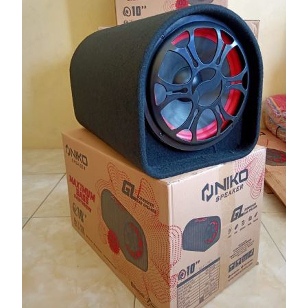 NIKO GL 10 Bluetooth Subwoofer Car Speaker 10 INCH (100W RMS)-SUARA MANTAP