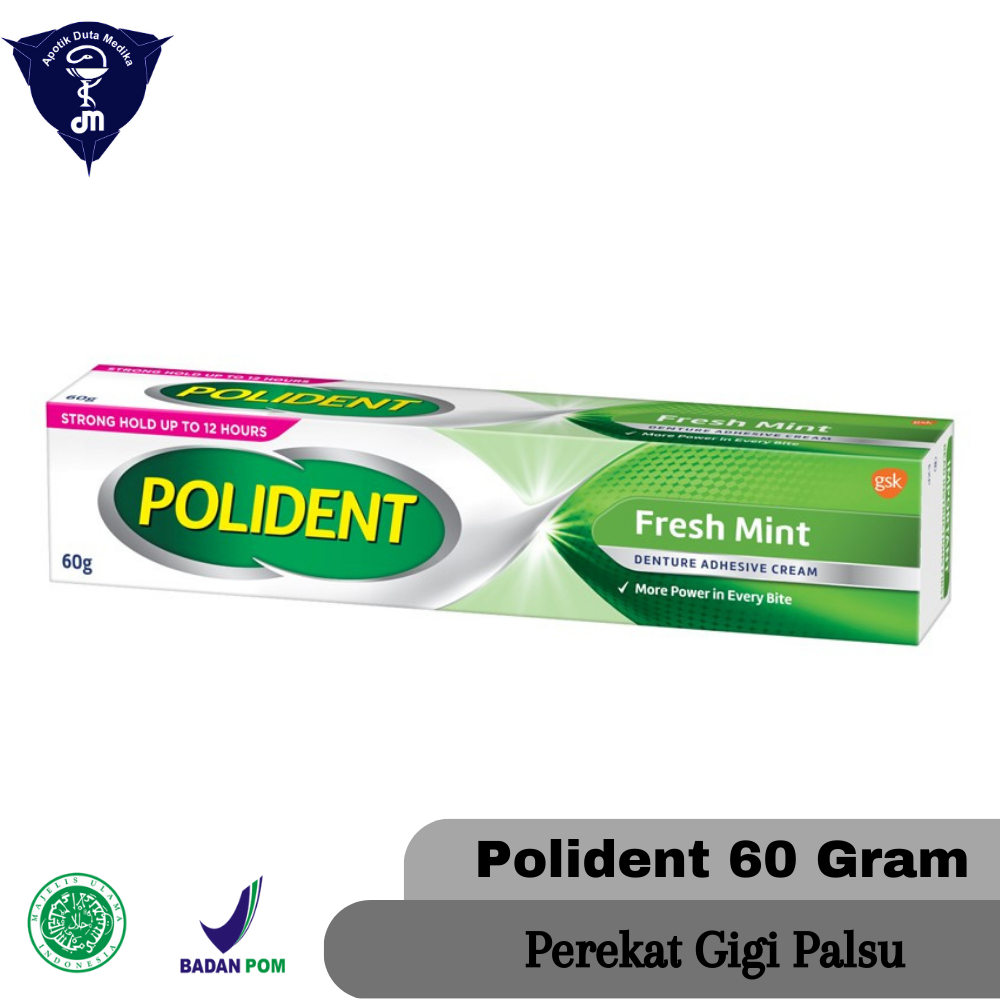 POLIDENT 60GR / LEM UNTUK GIGI PALSU