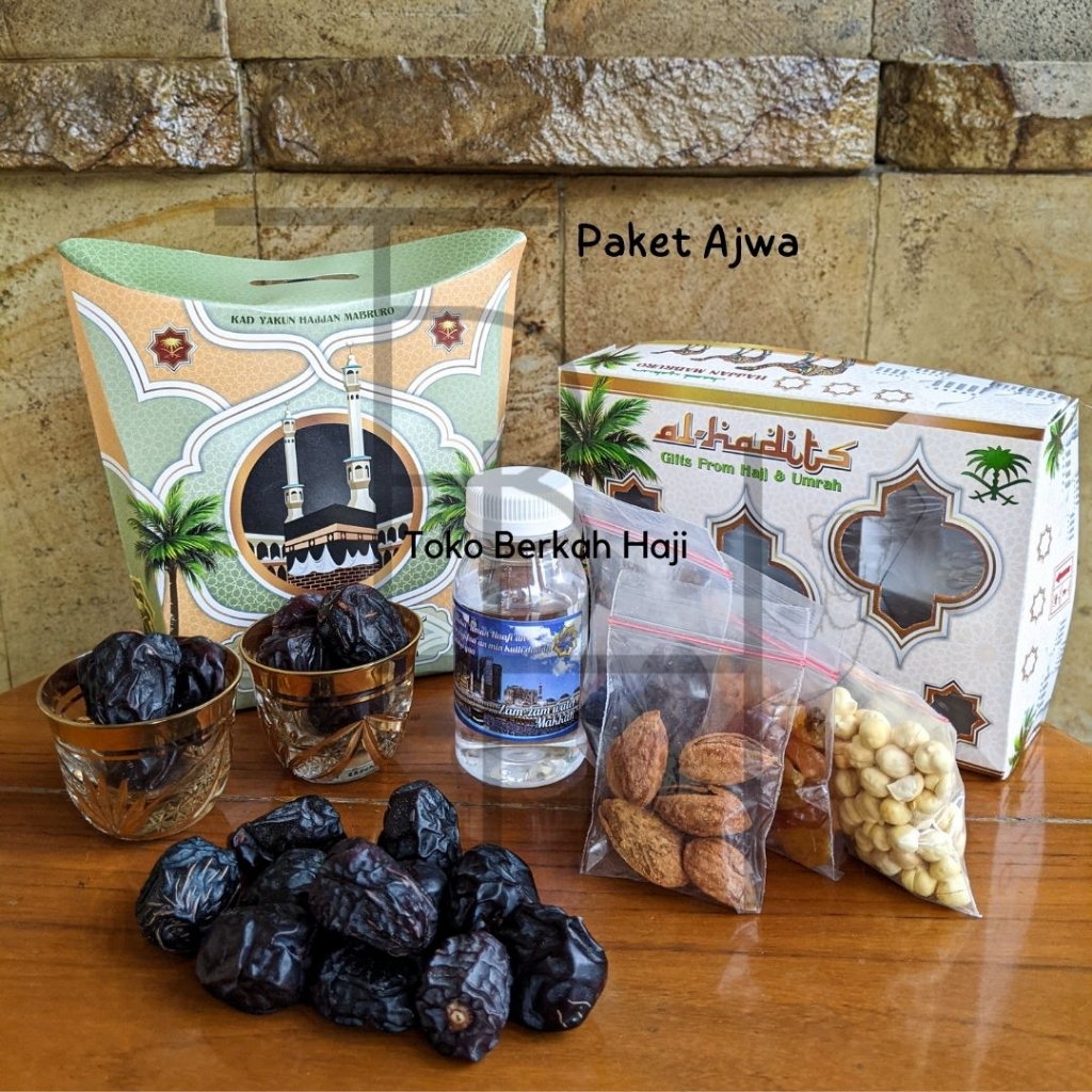 Paket Oleh Oleh Haji Ajwa + Almond