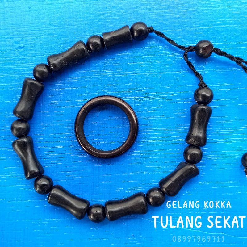 Gelang Kayu kaukah (TULANG SEKAT) Free cincin koka kokka kaokah kokah