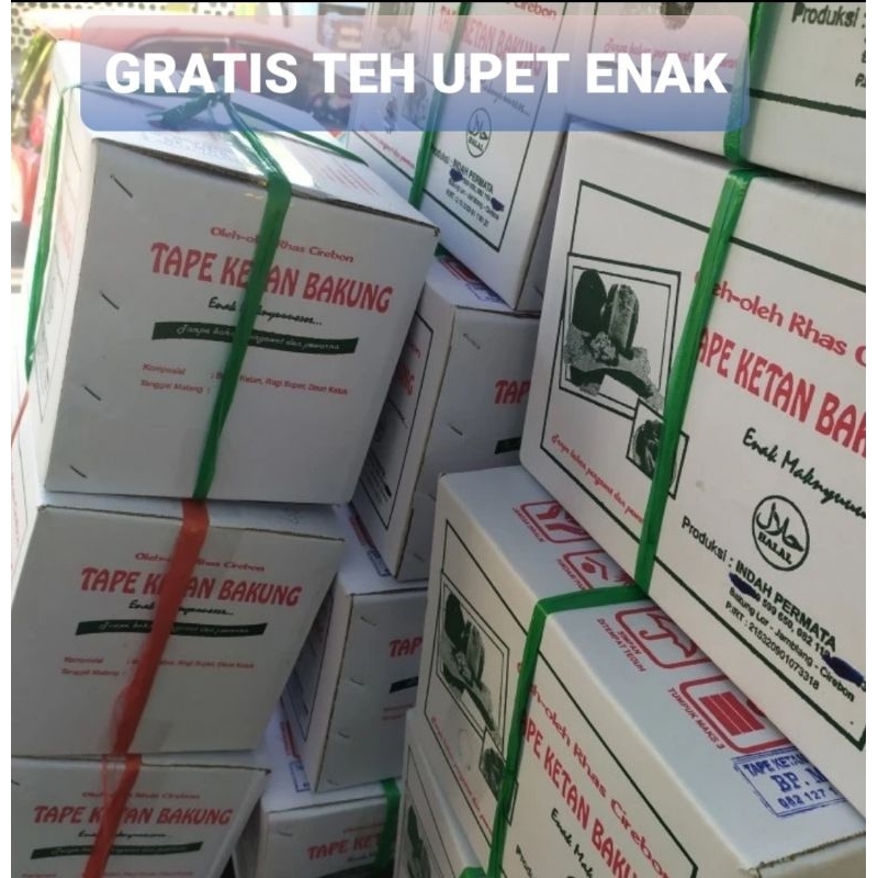 

Ketan Bakung asli Bakung Cirebon 1 dus (30 pcs ) ENAK GRATIS teh upet khas cirebon