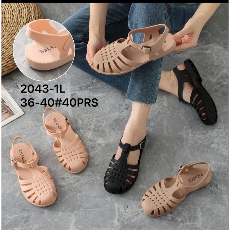 Sandal wanita gladiator Meilisaa 2043 BLC