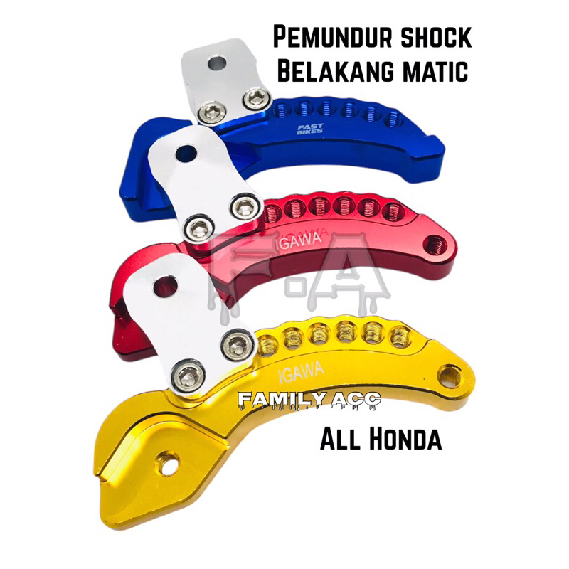 Undur - Undur/ Pemundur Shock Belakang Full CNC All Matic Honda Beat Vario 110 OLD DLL