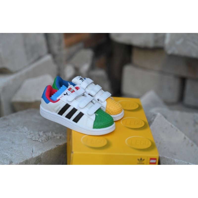 PREMIUM BNIB QUALITY / adidas superstar lego kids / sepatu adidas anak