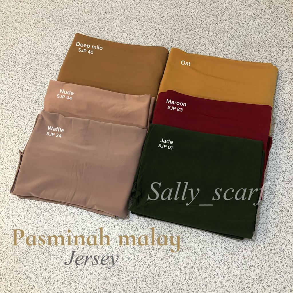 Jilbab Pashmina Malay Jersey Premium