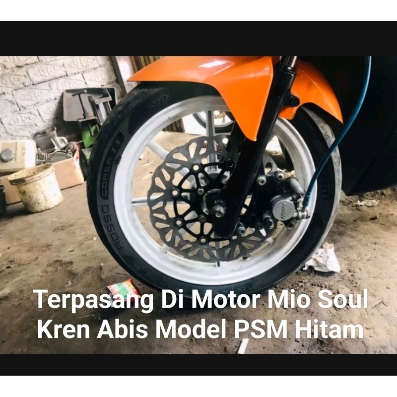 Piringan Disc Cakram Depan Variasi Model PSM Hitam Mio Soul Mio Smile Mio Sporty New Pnp UK 260mm